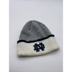 Notre Dame Fighting Irish Knit Cuffed Beanie Navy Gray White One Size